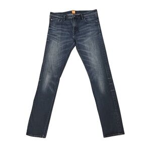 Hugo Boss Orange Jeans Men's Blue Denim Medium Wash Medium Rise Skinny